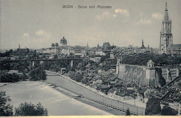 Bern mit Münster Vorderseite