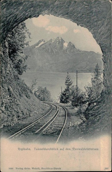 Rigibahn, Tunneldurchblick Vorderseite