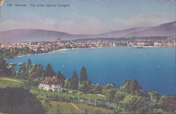 Genève, Vue prise depuis Cologny Vorderseite