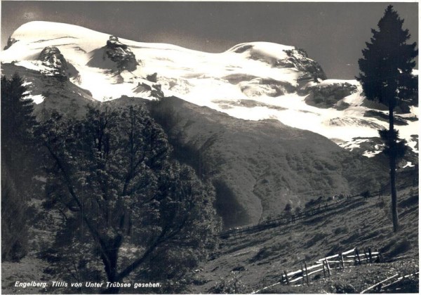 Engelberg. Titlis von Unter Trübsee gesehen Vorderseite