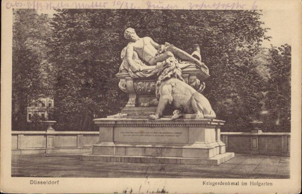 Düsseldorf, Kriegerdenkmal im Hofgarten