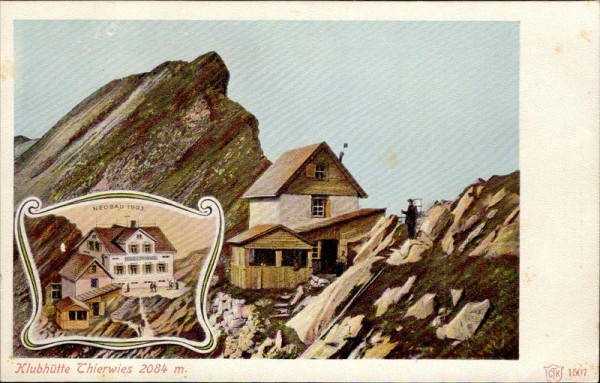 Klubhütte Thierwies vor 1903 Vorderseite