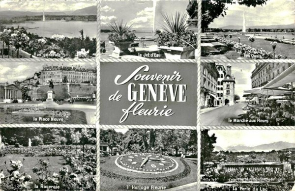 Souvenir de Genève fleurie Vorderseite