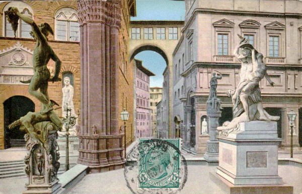 Frienze - interno della Loggia de Lanzi Vorderseite