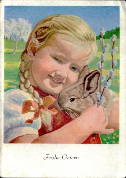 Frohe Ostern Vorderseite
