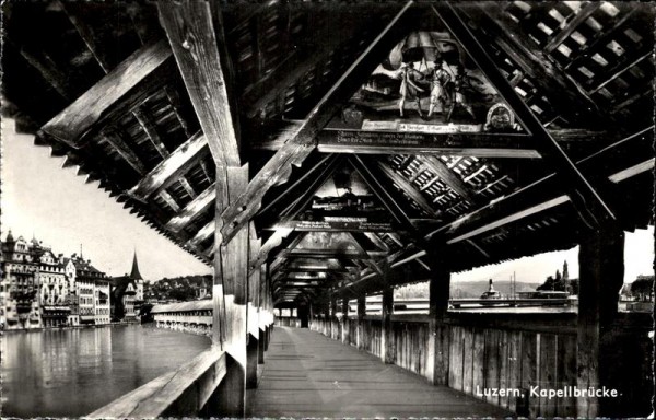 Luzern - Kappellbrücke Vorderseite