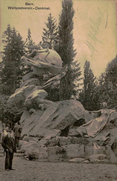 Bern - Weltpostdenkmal Vorderseite