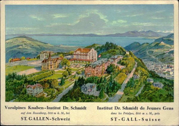 St. Gallen, Rosenberg, Voralpines Knaben-Institut Dr. Schmidt Vorderseite