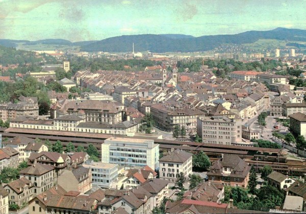 Blick aus der 22. Etage, Winterthur Vorderseite