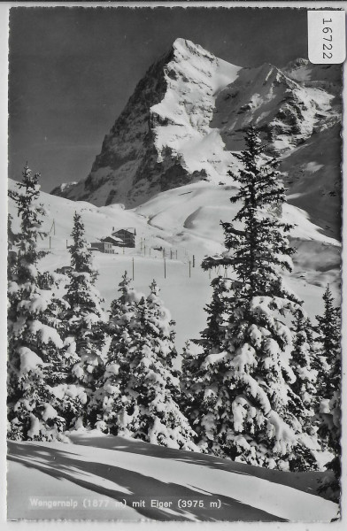 Wengernalp mit Eiger im Winter en hiver