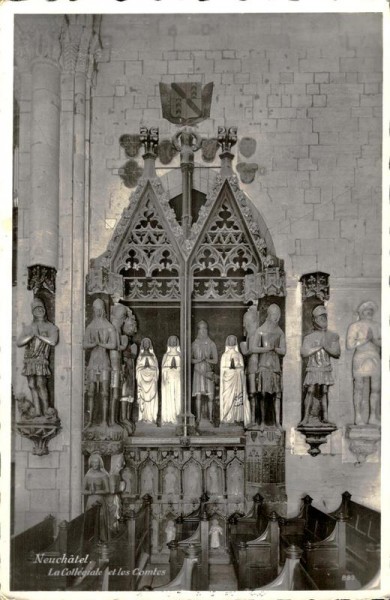 La Collégiale et les Comtes, Neuchâtel Vorderseite