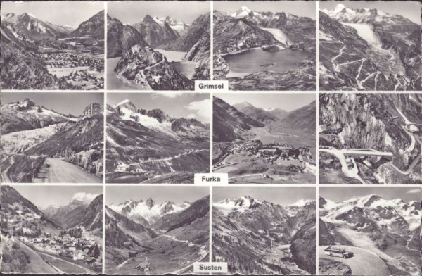 Grimsel, Furka, Susten