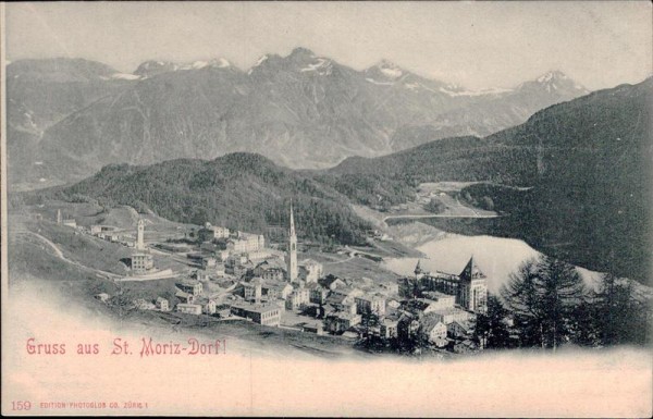 Gruss aus St.Moriz-Dorf Vorderseite