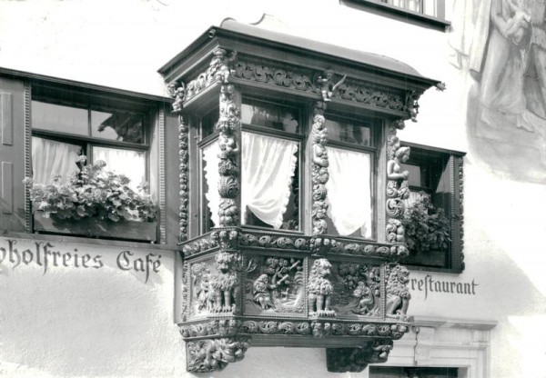 St. Gallen, Erker am Café Greif Vorderseite