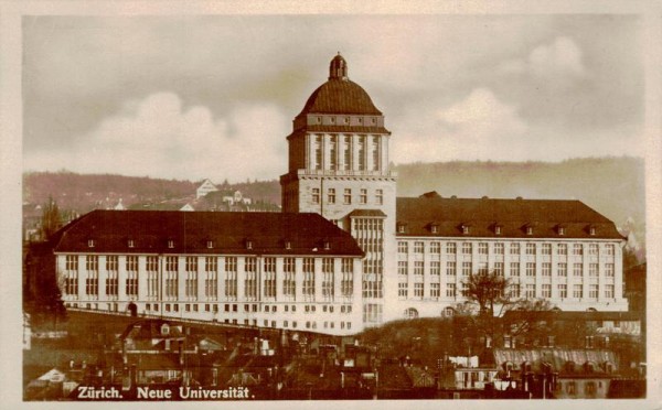 Zürich, Neue Universität Vorderseite
