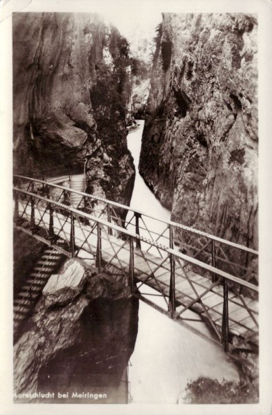 Aareschlucht bei Meiringen. 1936