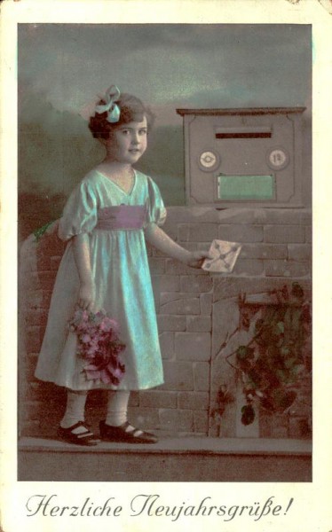 Herzliche Neujahrsgrüsse! Vorderseite