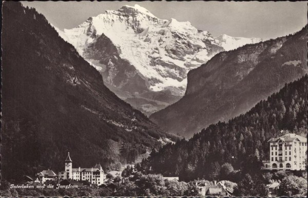 Interlaken und die Jungfrau Vorderseite