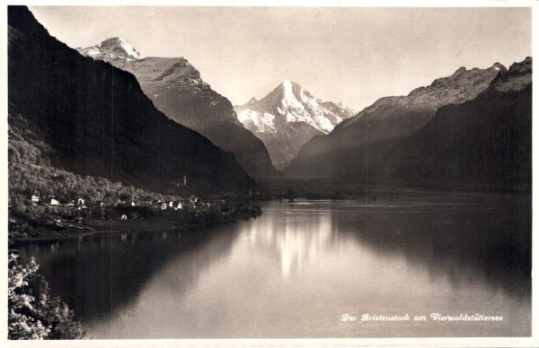 Der Bristenstock am Vierwaldstättersee. 1937 Vorderseite
