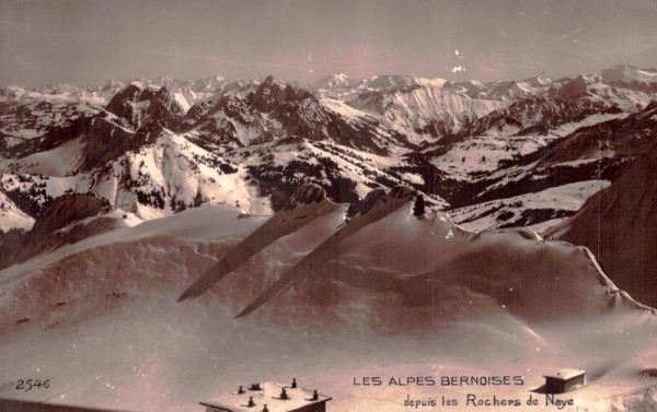 Les Alpes Bernoises, depuis les Rochers de Naye Vorderseite