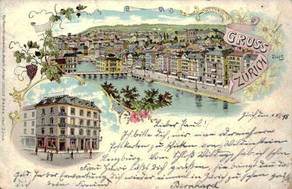 Gruss aus Zürich Vorderseite