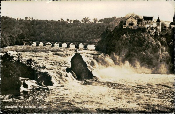 Rheinfall mit Schloss Laufen Vorderseite