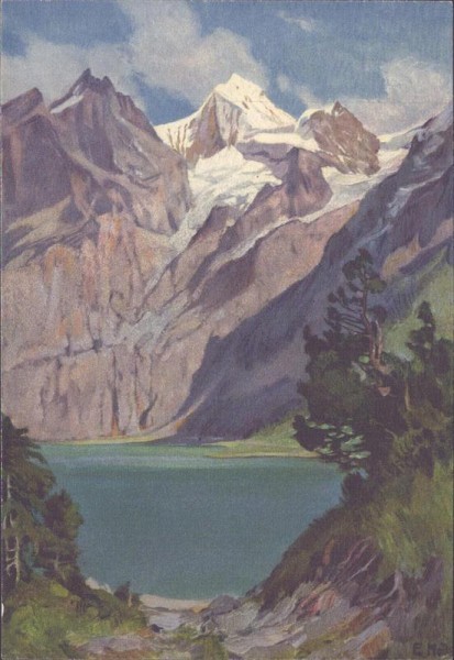 Oeschinensee mit Blümlisalp Vorderseite