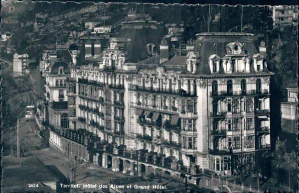Territet, Hôtel des Alpes et Grand Hôtel Vorderseite