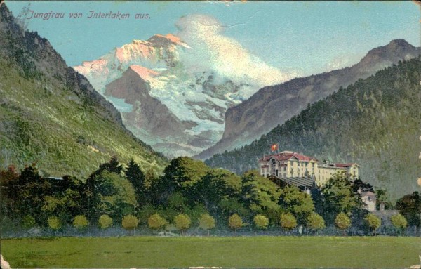 Jungfrau von Interlaken aus Vorderseite