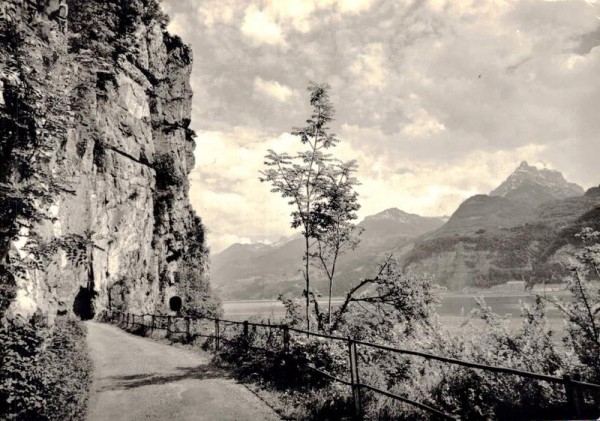 Weg nach Betlis mit Mürtschenstock Vorderseite