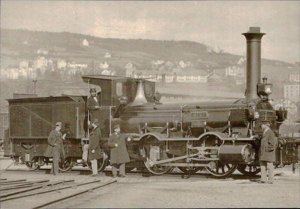 Nordostbahn in Zürich 1863, REPRODUKTION Vorderseite