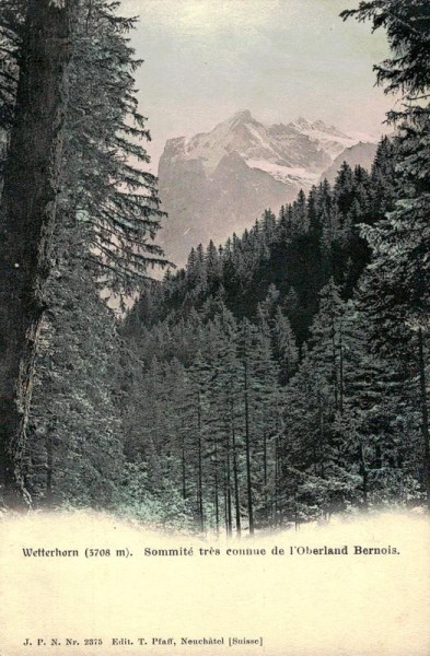 Hasliberg,Wetterhorn Vorderseite