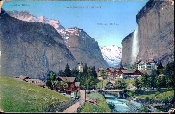 Lauterbrunnen - Staubbach Vorderseite