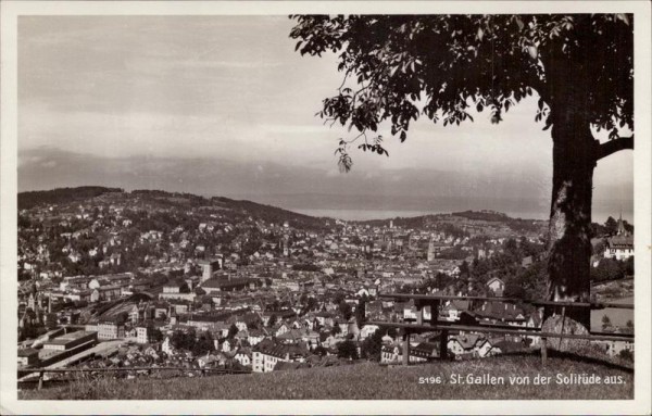 St. Gallen, von der Solitüde aus Vorderseite