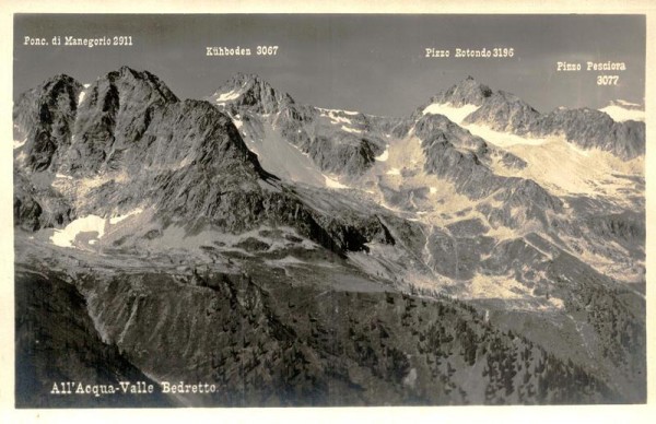 All' Acqua-Valle Bedretto Vorderseite