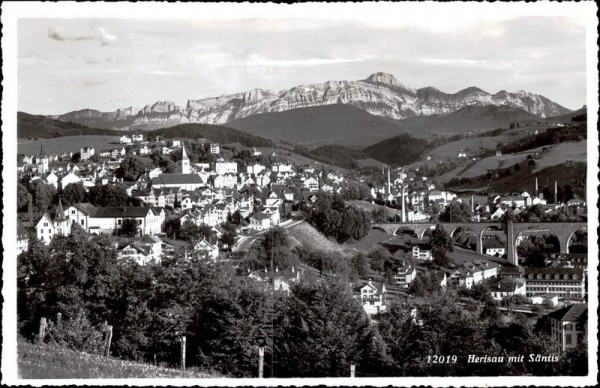 Herisau mit Säntis Vorderseite
