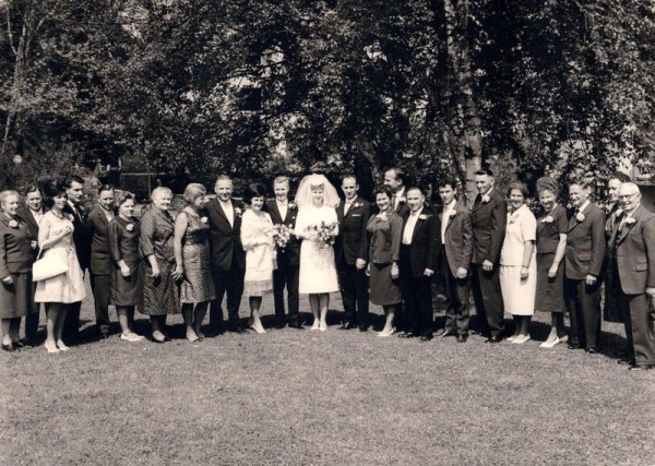 Hochzeit in den 60er Jahre Vorderseite