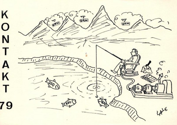 QSL- Karte, Kontakt 79-1, Untersiggenthal Vorderseite