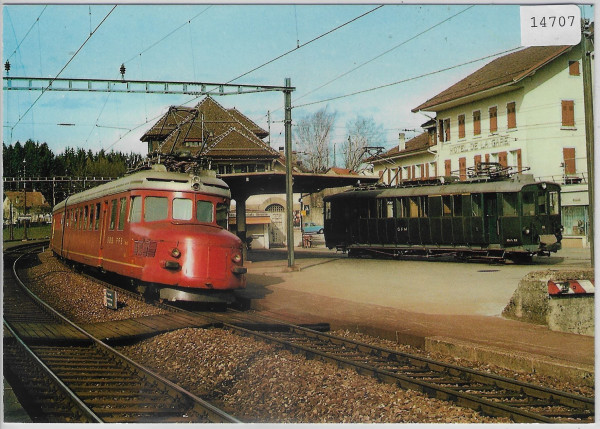 Rencontre a Palézieux-Gare Churchill Train Bahn Zug treno Bahnhof