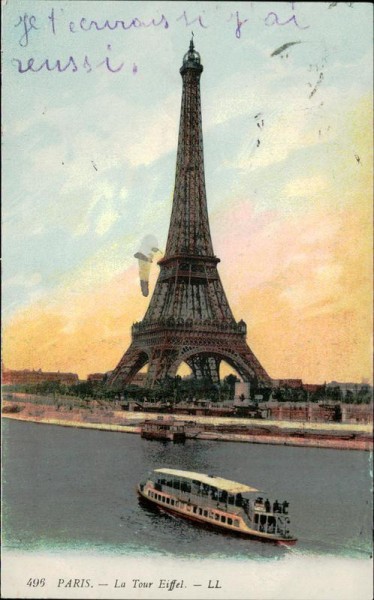 Paris - La Tour Eiffel. Vorderseite