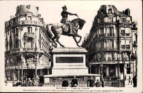 Orléans, Place du Martroi Vorderseite