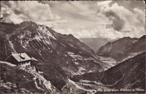 Alp Grüm gegen Puschlav - Veltlin