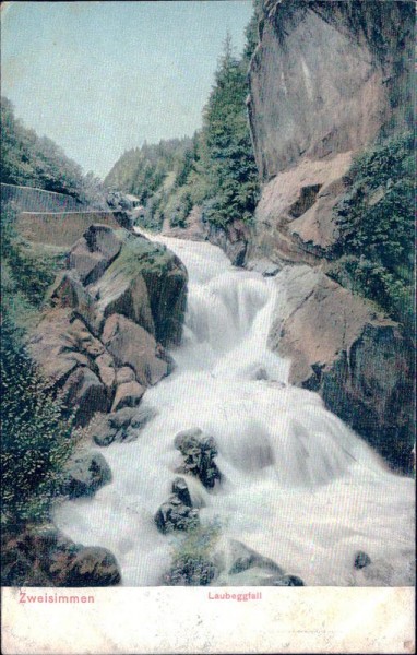 Zweisimmen, Laubeggfall Vorderseite