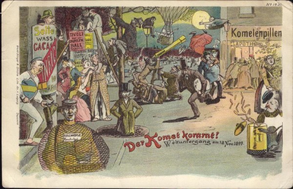 Der Komet kommt, Weltuntergang am 18. Nov. 1899 Vorderseite