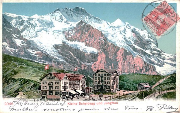 Kleine Scheidegg und Jungfrau Vorderseite