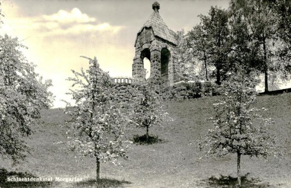 Morgarten, Schlachtdenkmal Vorderseite