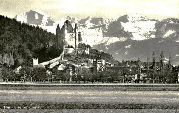 Thun, Burg und Jungfrau Vorderseite