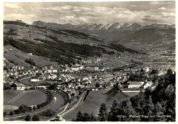 Wattwil mit Churfirsten Vorderseite