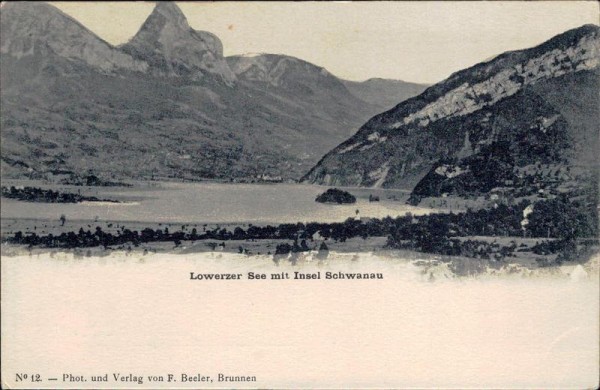 Lowerzersee mit Insel Schwanau, Lauerzersee Vorderseite