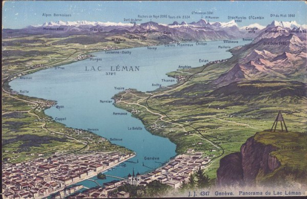 Genève - Panorama du Lac Léman